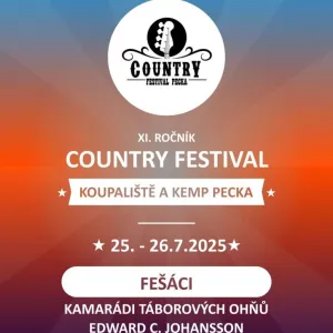 Country festival Pecka 2025 rozezní Podkrkonoší