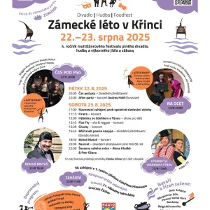 Kultura pod hvězdami: Zámecké léto v Křinci oživuje zámek i srdce hostů