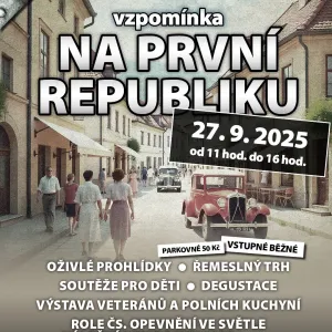 Vzpomínka na první republiku oživí Rokycany