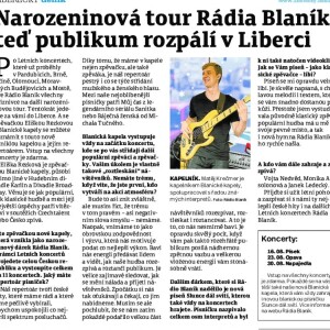 Narozeninová tour Rádia Blaník: teď publikum rozpálí v Liberci