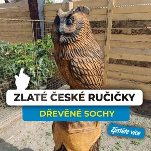 Vůně dřeva a kouzlo motorové pily: Vít Budka mění kmeny stromů v umělecké betlémy