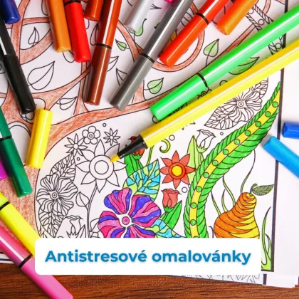 Antistresové omalovánky: Barevná cesta ke klidu a pohodě