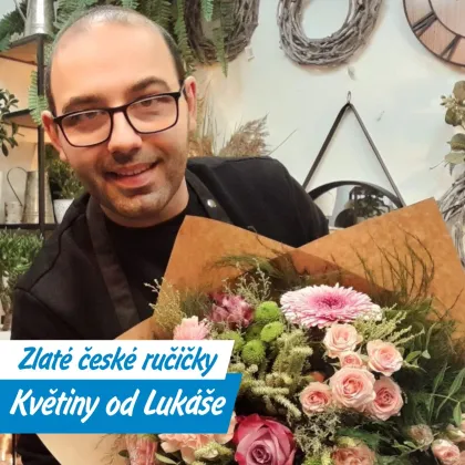 Květiny od Lukáše: V Přerově váže kytky muž s duší zahradníka