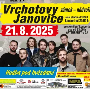 Hudební léto na zámku: Jelen a The Acoustic A-Team rozezní Vrchotovy Janovice