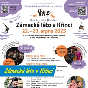 Kultura pod hvězdami: Zámecké léto v Křinci oživuje zámek i srdce hostů