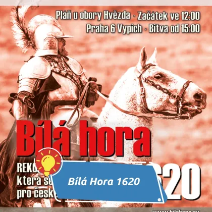 Na Bílé hoře znovu zazní děla a cinkot zbraní