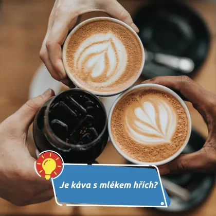 Latté i cappuccino pod drobnohledem