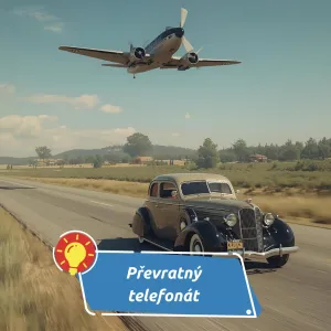 První telefonát v pohybu
