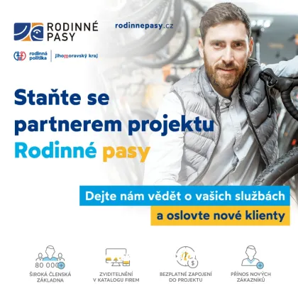 Staňte se partnerem Rodinných pasů a získejte nové zákazníky!