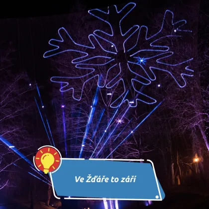 Ve Žďáře nad Sázavou můžete sami rozzářit zámek světlem: adventní videomapping láká k tvoření