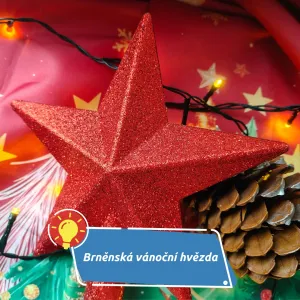 Na Kraví hoře v Brně svítí netradiční hvězda