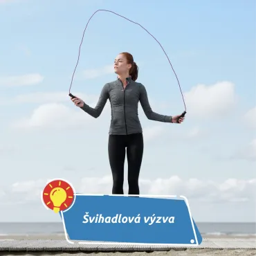 Skákejte pro dobrou věc. Lednová švihadlová výzva pomůže handicapovaným dětem