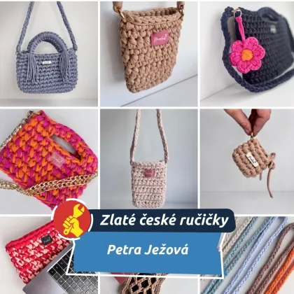 Háčkované kabelky z Olomouce