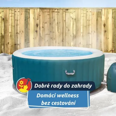 Vířivka promění zahradu v místo pro opravdový odpočinek