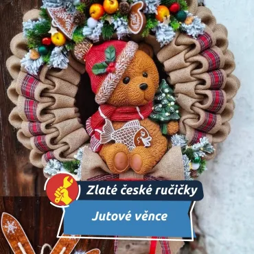 Z pytloviny vznikají originální věnce i dřevěné dekorace