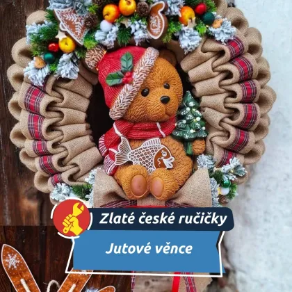Z pytloviny vznikají originální věnce i dřevěné dekorace
