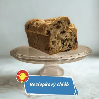 Domácí bezlepkový chléb, který Je vláčný, a dokonce možná chutná lépe než ten s lepkem