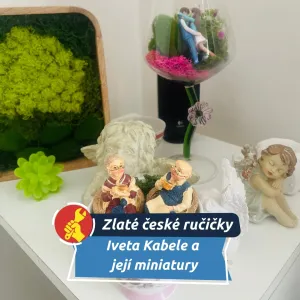 Z lesa rovnou do dílny. V Pardubicích vznikají dekorace z mechu, šišek i kapradí