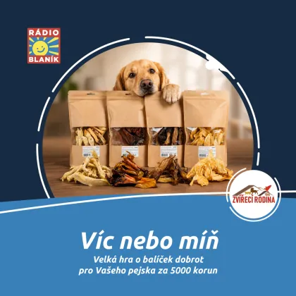 VÍC NEBO MÍŇ NA RÁDIU BLANÍK!