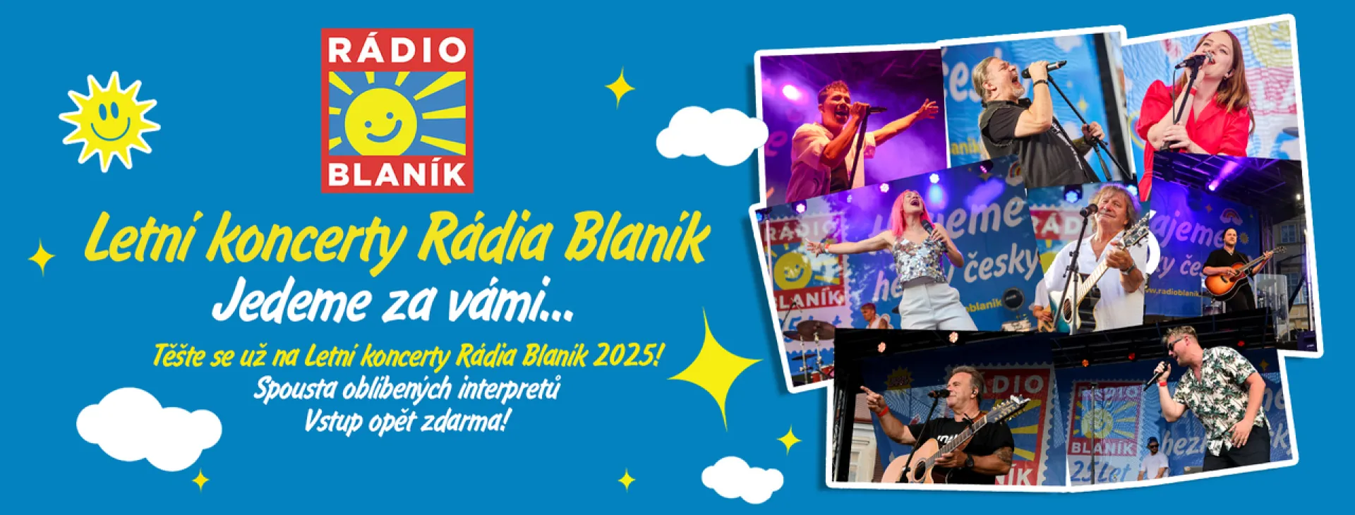 Letní koncerty Rádia Blaník 2025!