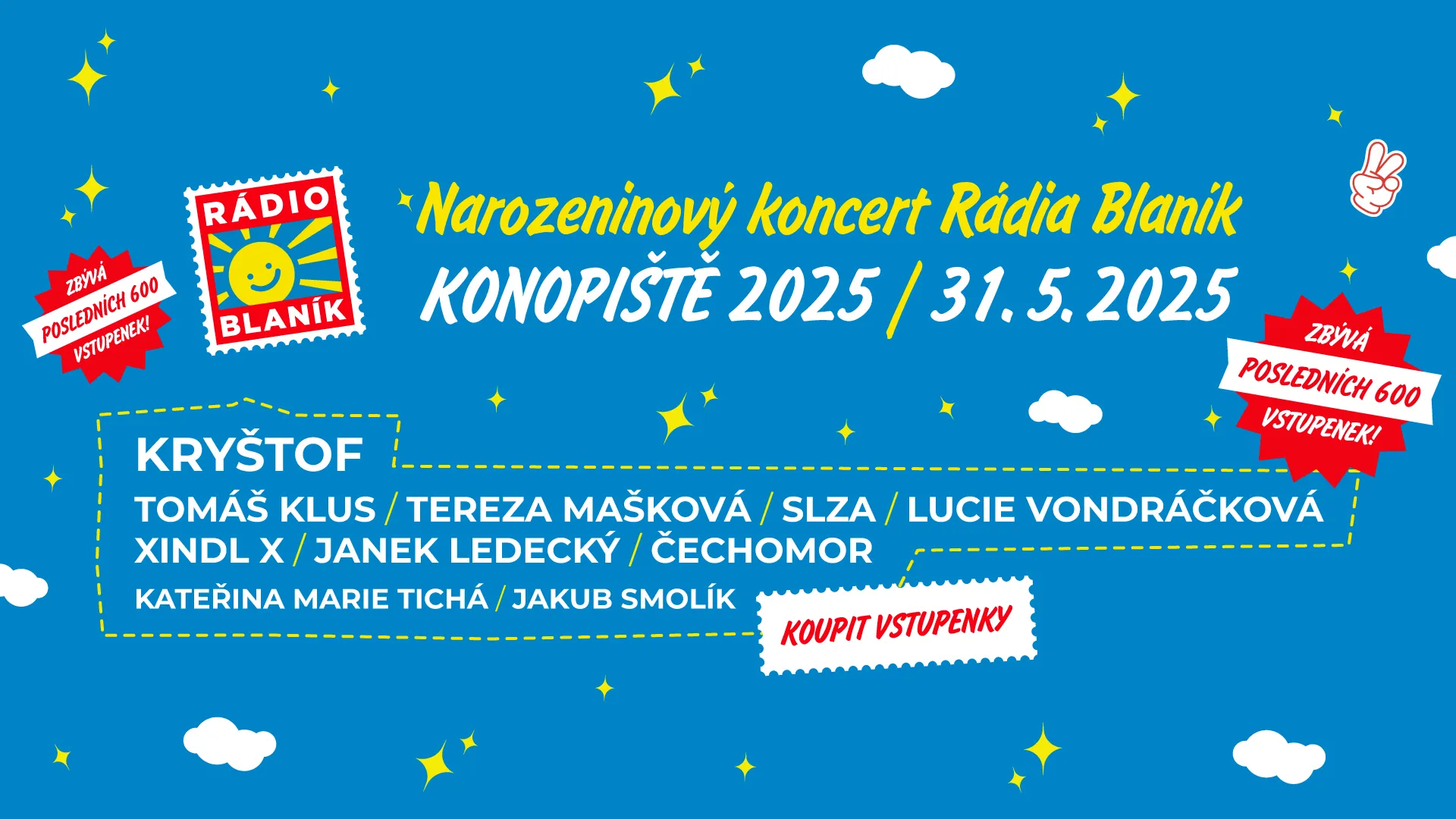 NAROZENINOVÝ KONCERT RÁDIA BLANÍK