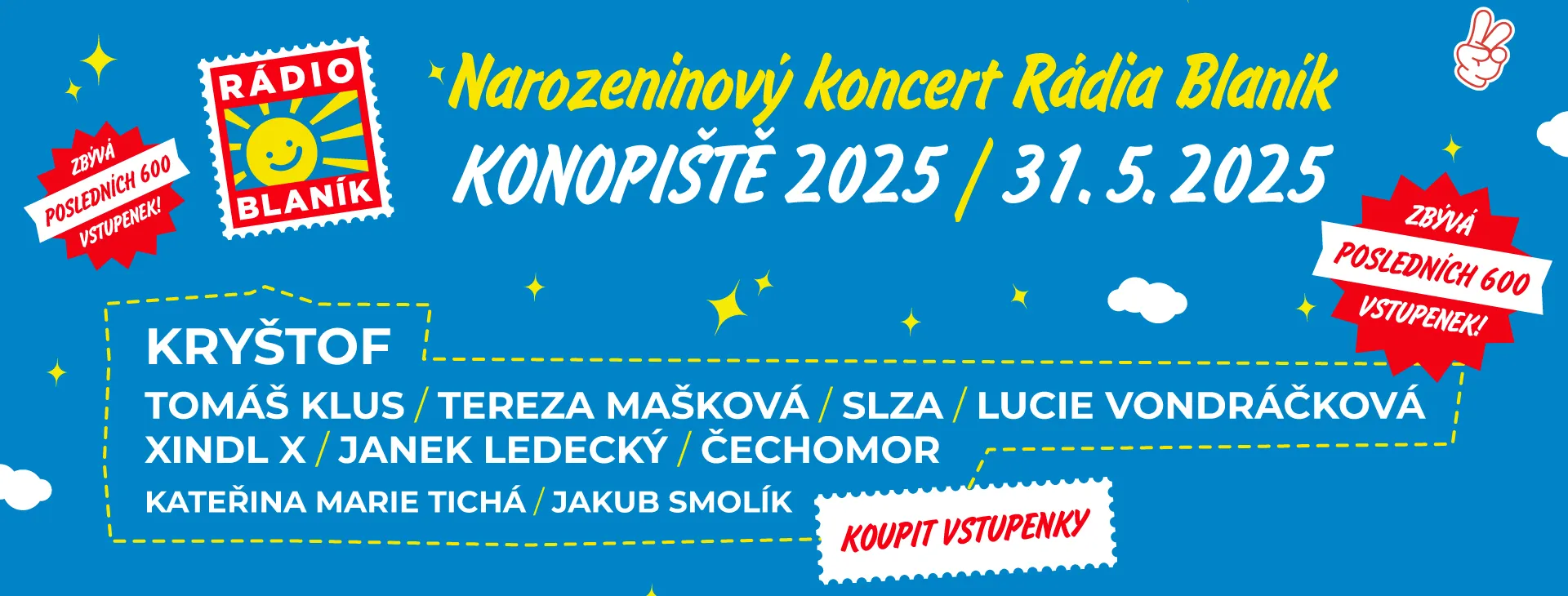 NAROZENINOVÝ KONCERT RÁDIA BLANÍK