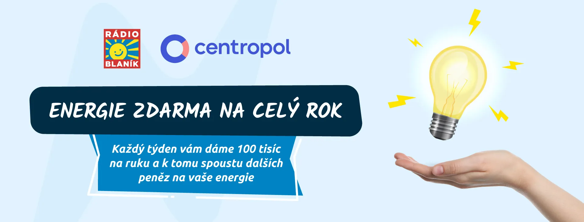 ENERGIE ZDARMA NA CELÝ ROK!