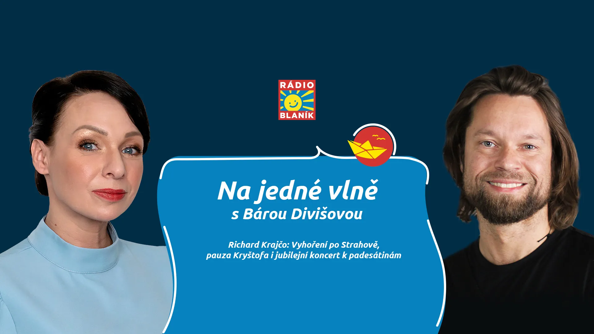Richard Krajčo u Báry Divišové: Vyhoření po Strahově, pauza Kryštofa i jubilejní koncert k padesátinám
