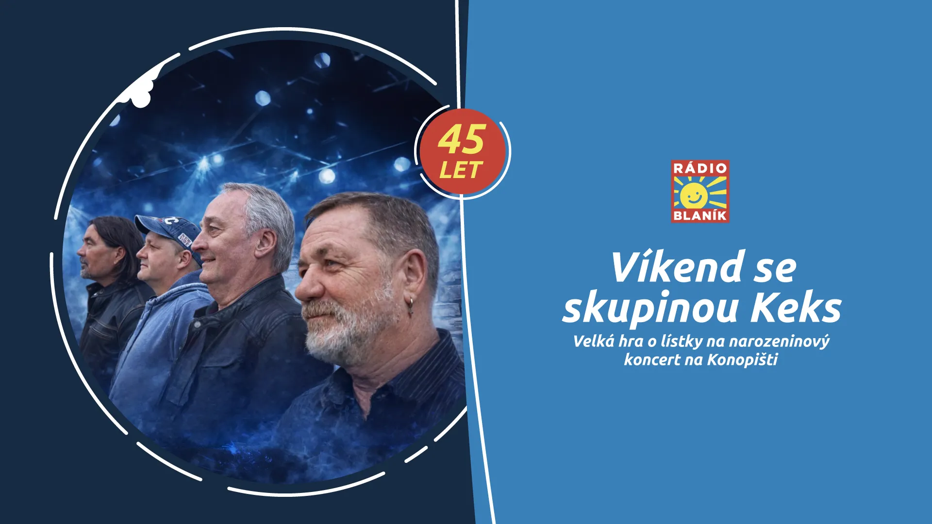 VÍKEND SE SKUPINOU KEKS NA RÁDIU BLANÍK