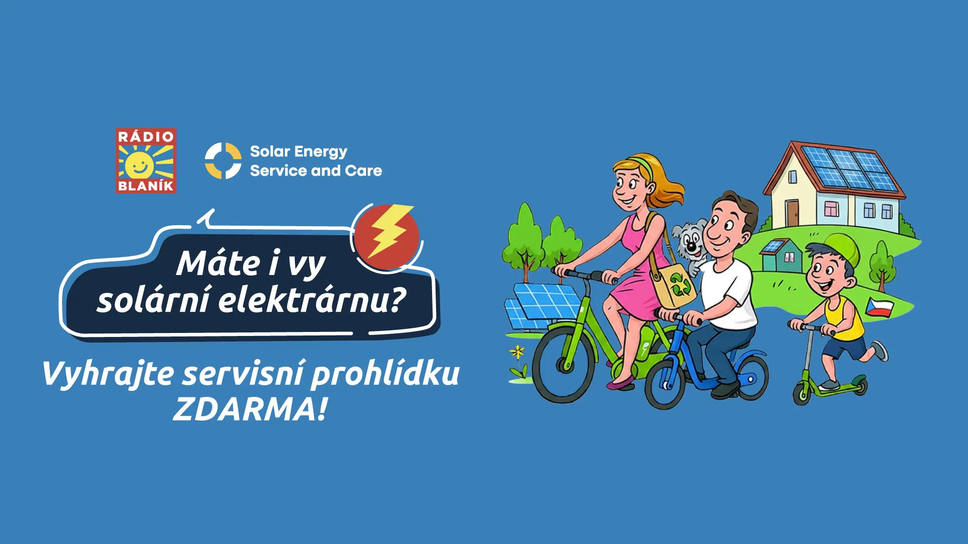 Máte i vy solární elektrárnu? Vyhrajte servisní prohlídku ZDARMA!