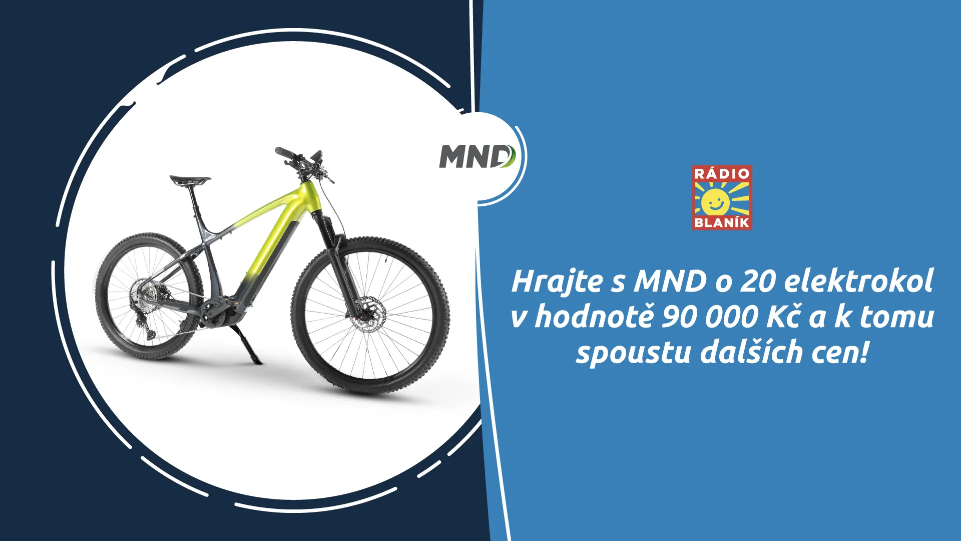 Hrajte s MND o 20 elektrokol v hodnotě 90 000 Kč a k tomu o spoustu dalších cen!