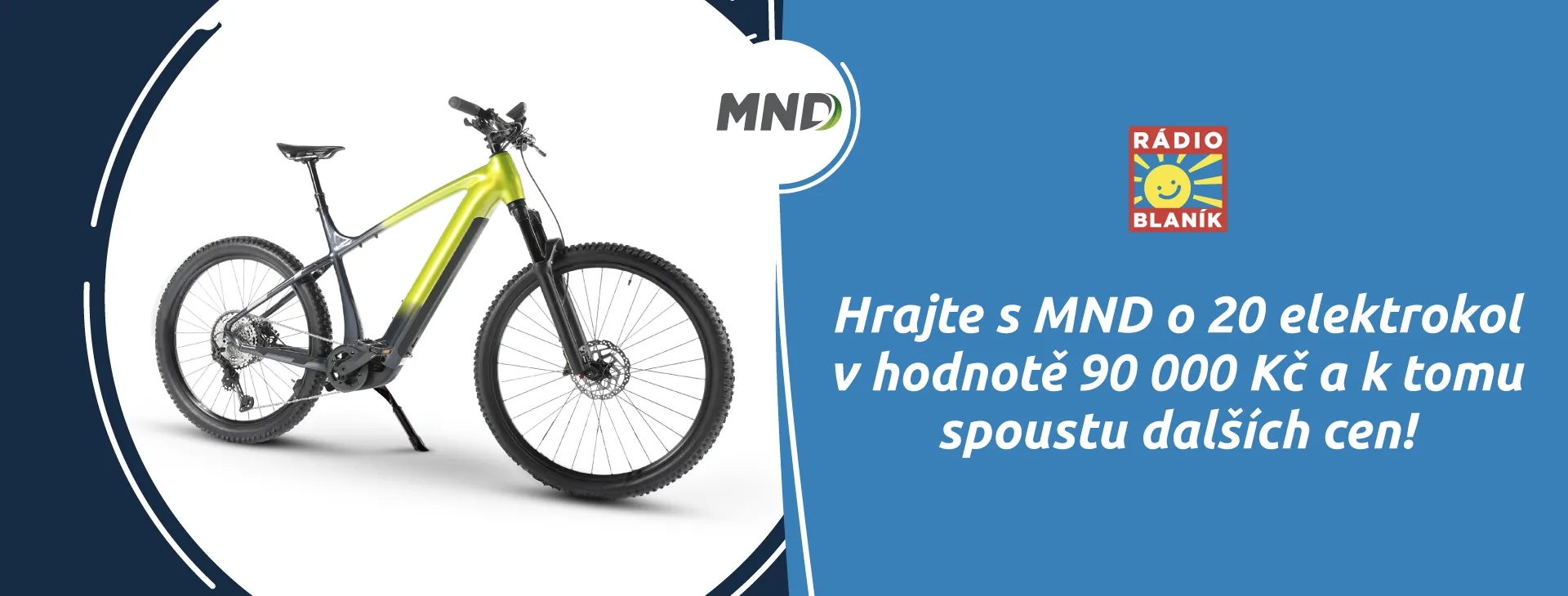 Hrajte s MND o 20 elektrokol v hodnotě 90 000 Kč a k tomu o spoustu dalších cen!