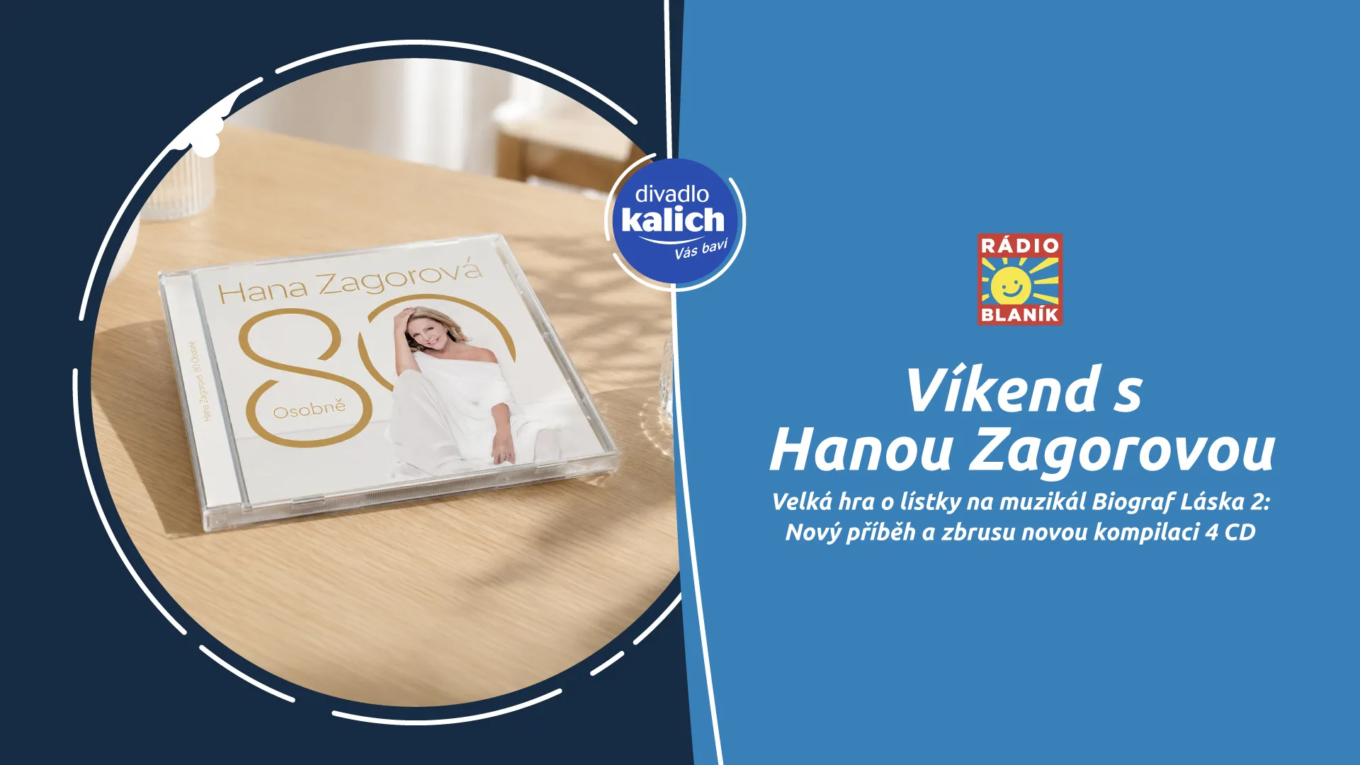 VÍKEND S HANOU ZAGOROVOU NA RÁDIU BLANÍK