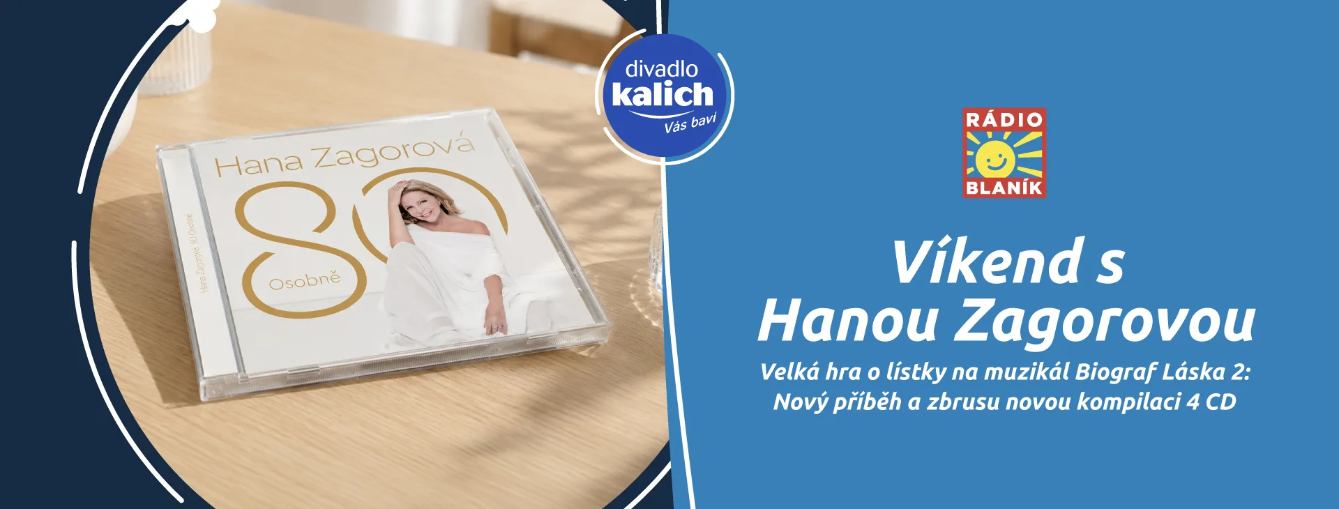 VÍKEND S HANOU ZAGOROVOU NA RÁDIU BLANÍK